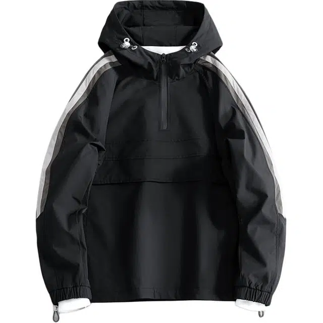 金盾 春秋季外穿休闲时尚日系防泼水连帽长袖夹克外套 男女同款