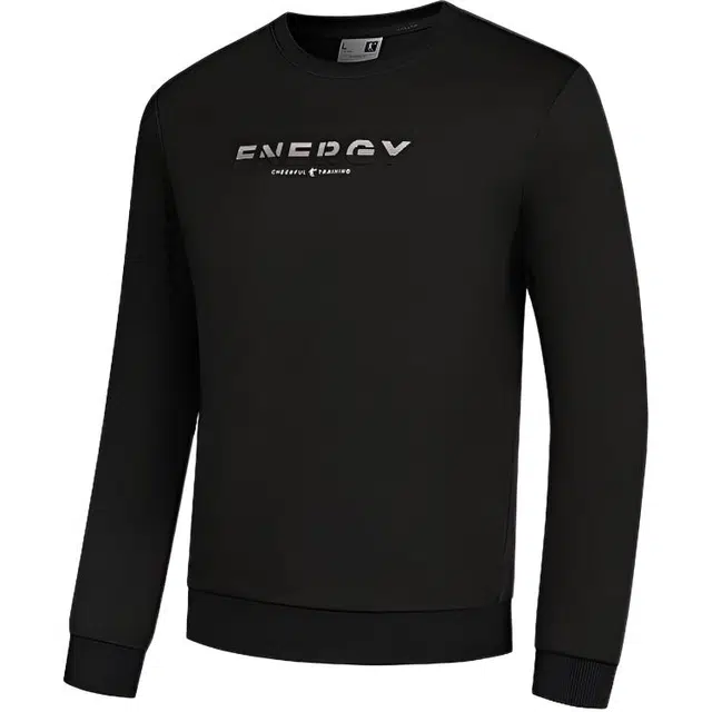 乔丹 字母圆领套头运动休闲卫衣 男款 黑色