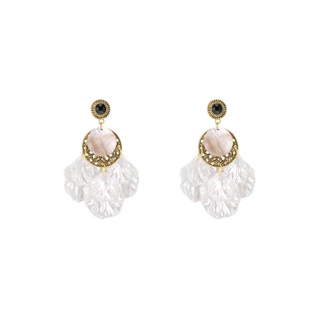 芒果饰品 法式流苏 合金 耳环 女款