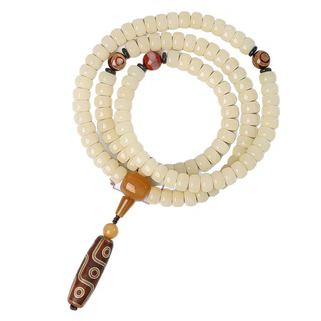 【九眼天珠】 缇克玺 福禄吉祥轻奢转运珠纳福招财 前程似锦考试学业事业顺利上岸#好运 白玉菩提 手串 男女同款情侣款