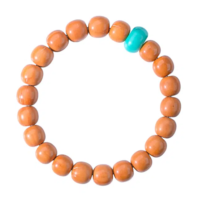 素于 新中式小众轻奢简约设计高级感飞碟隔片珠款素雅百搭天官赐福招财纳福前程似锦八方来财诸事顺遂 猴头核桃 手串 男女同款情侣款