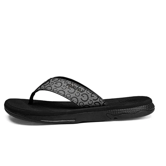 依米奴 高颜值时尚潮流舒适 百搭 日常通勤简约帅气 橡胶底 防磨人字拖鞋 男款