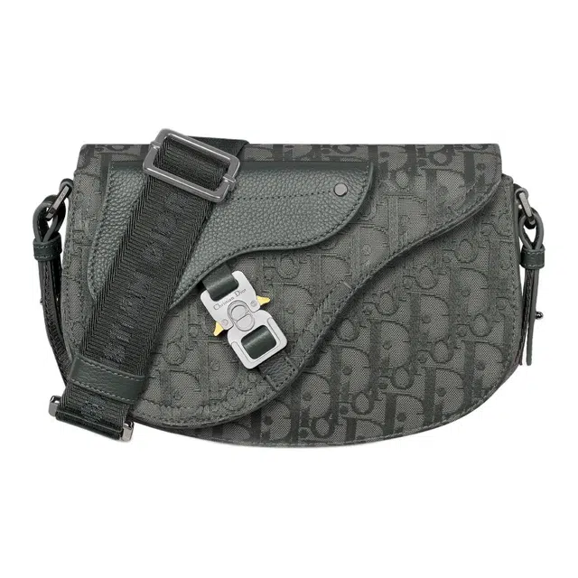 DIOR Oblique Shoulder Bag Coal Gray