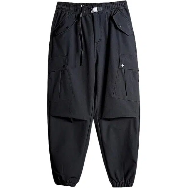 金盾 束脚裤百搭潮流多口袋宽松休闲裤 男款