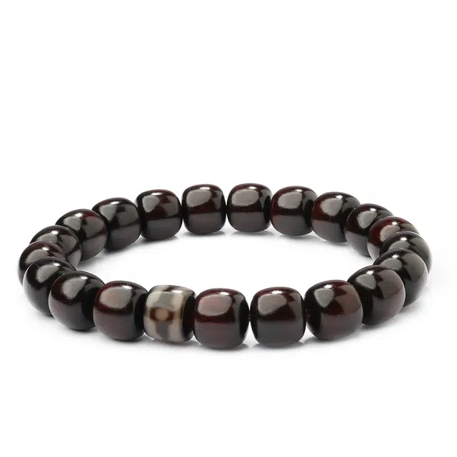 三檀小舍 坛城三眼天珠 招财转运诸事顺利好运连连 文玩盘玩绕指柔 紫檀属 手串 男款