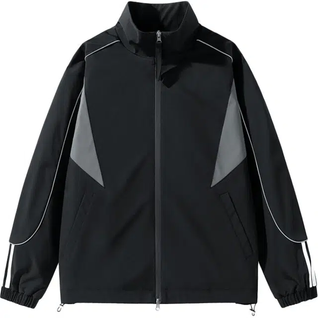 金盾 外套夹克风衣休闲潮流防水运动立领拼接卫衣 男女同款