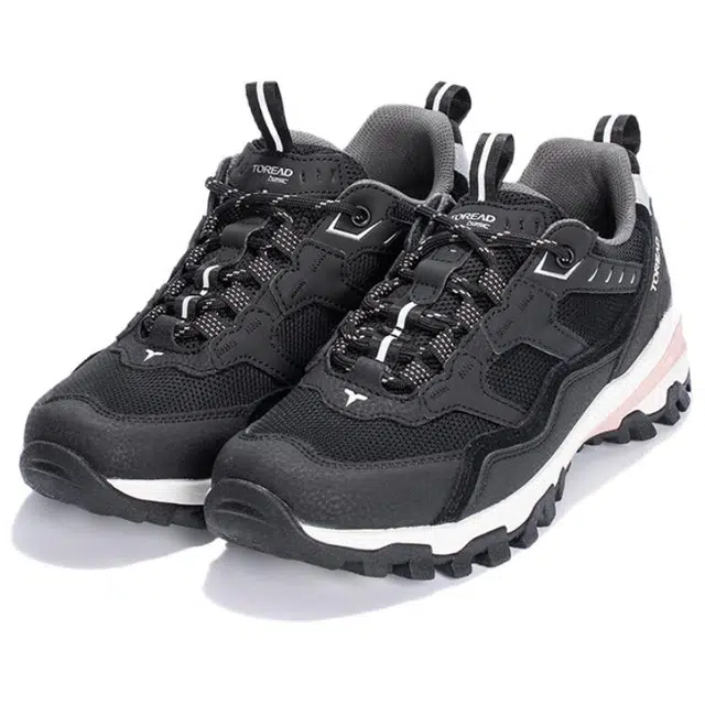 探路者 户外休闲 防滑耐磨透气 低帮 徒步鞋 女款 黑色