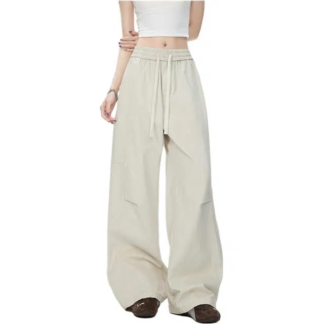 金盾 大码春秋季长裤美式显瘦直筒宽松休闲裤 男女同款