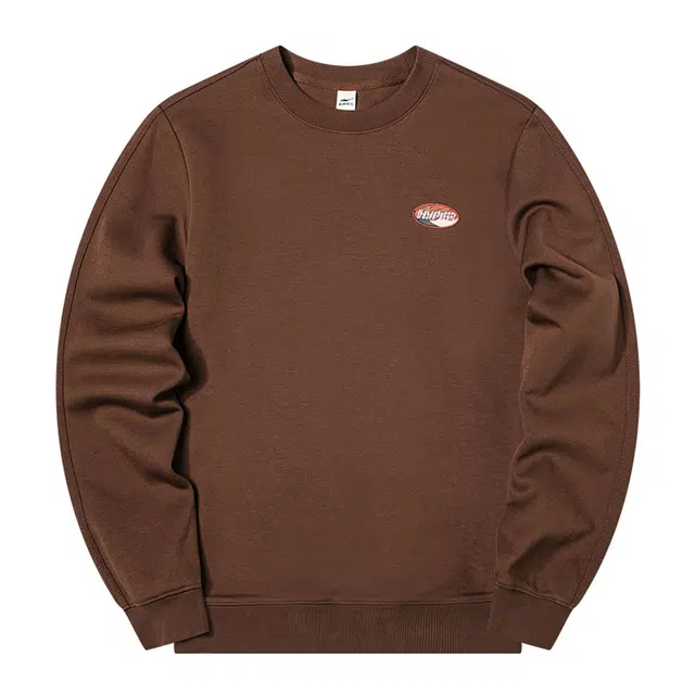 鸿星尔克 时尚运动宽松运动套头圆领卫衣 女款