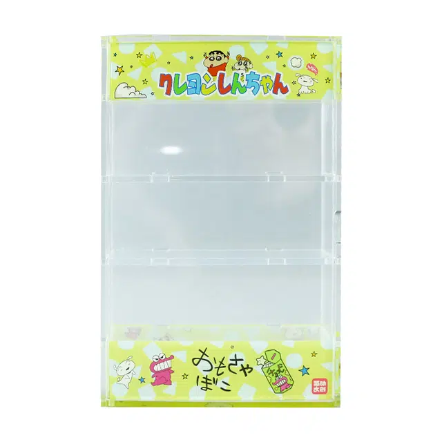 简动文创 蜡笔小新 野原新之助 小葵 小白 亚克力展示盒 手办模型场景道具娃屋