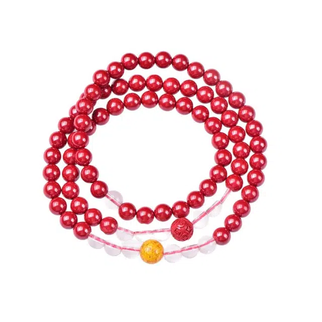 茂琼 岁岁平安 精品高含量配珠设计高档小众高级感#好运 朱砂 手串 男女同款情侣款