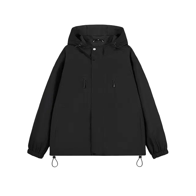 奇迹街区 日系街头连帽冲锋衣宽松潮牌防风机能长袖夹克外套 男女同款