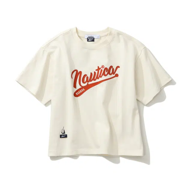 nautica white sail Reebok logo T