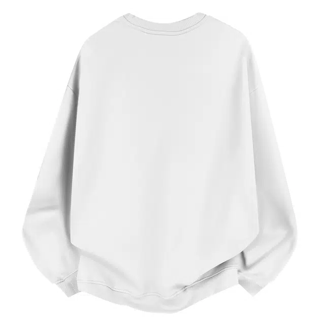 图兰朵 美式潮流创意基础款植物像素个性图案设计感宽松落肩通勤运动休闲百搭学院风长袖圆领套头舒适卫衣 男女同款