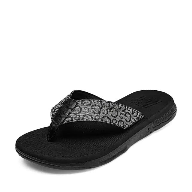 依米奴 高颜值时尚潮流舒适 百搭 日常通勤简约帅气 橡胶底 防磨人字拖鞋 男款