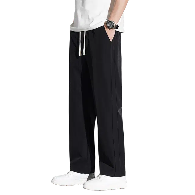 金盾 潮流宽松纯色长裤休闲裤 男女同款