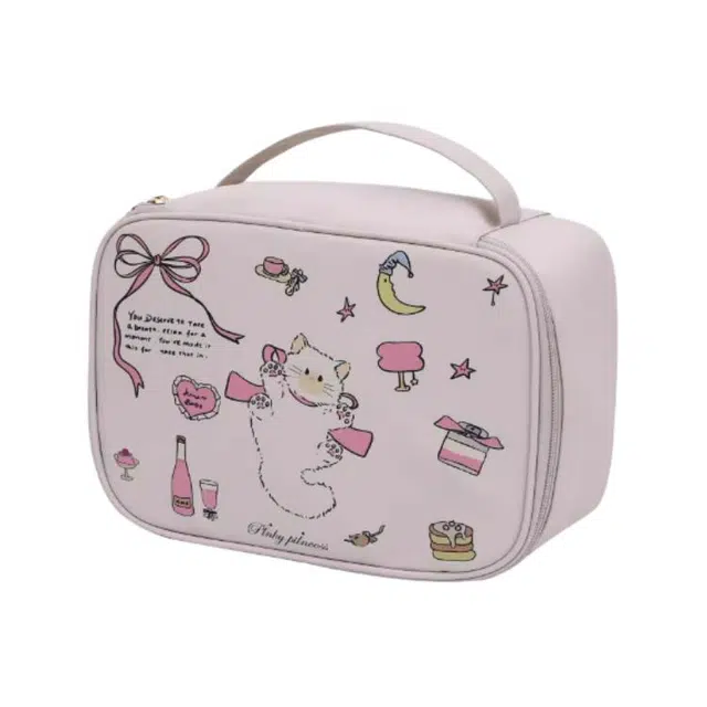 巨晶化妆包大容量便携式外出收纳包化妆品化妆刷分区洗漱包化妆包 防尘收纳便携防摔