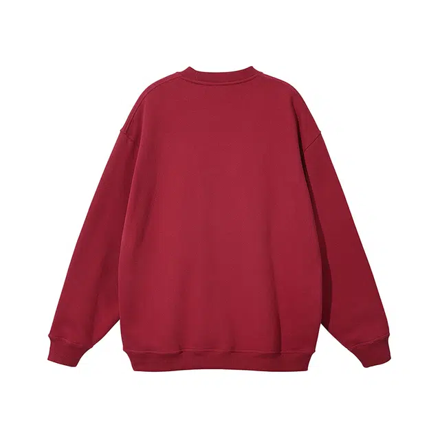 零氏 美式高街宽松潮牌“熟了就行”印花时尚高级复古嘻哈街头落肩休闲舒适学生基础款上衣打底衫圆领长袖卫衣 男女同款