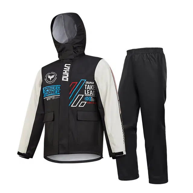 杜汉 分体式防水骑手机车雨衣机车服 男女同款