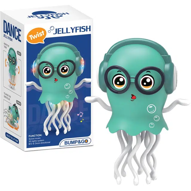 愉跃猫 可爱创意电动魔性跳舞章鱼水母 八爪鱼 电子玩具