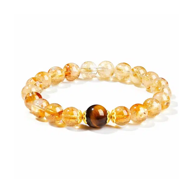 匠锁心玉 新中式国潮磁场招财进宝时来运转八方来财小众寓意好转运暴富 小众轻奢高级感礼盒装#好运天然 黄水晶 手串 男女同款情侣款