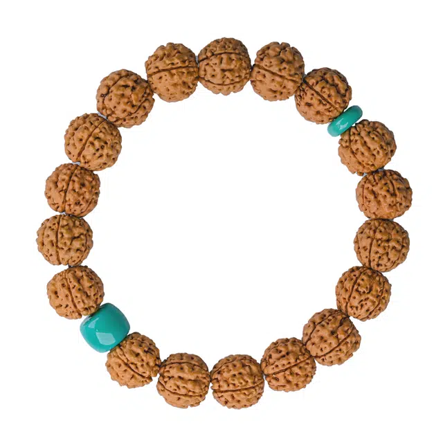 灵晔 新中式小众轻奢简约设计高级感松蓝清碟款素雅百搭招财纳福前程似锦八方来财诸事顺遂#好运 金刚菩提 手串 男女同款情侣款