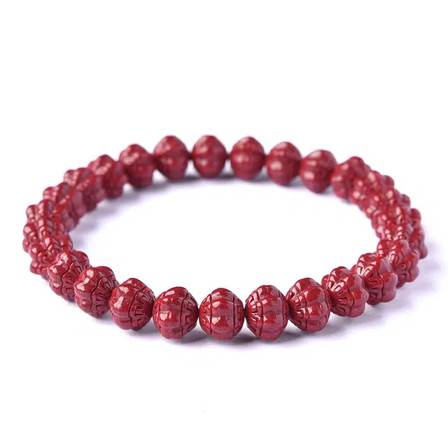 【匠心手作 多财多福】 灵菲 真品高含量紫金砂南瓜 新中式国风本命年平安招财纳福转运珠 #好运吉祥礼盒 朱砂 手串 女款