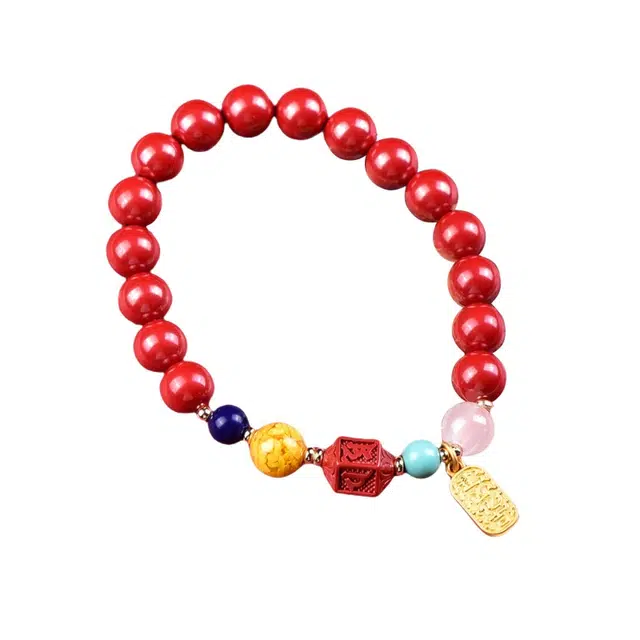 茂琼 吉星高照  箴言纳福 小众百搭高级感#好运 朱砂 手串 男女同款情侣款