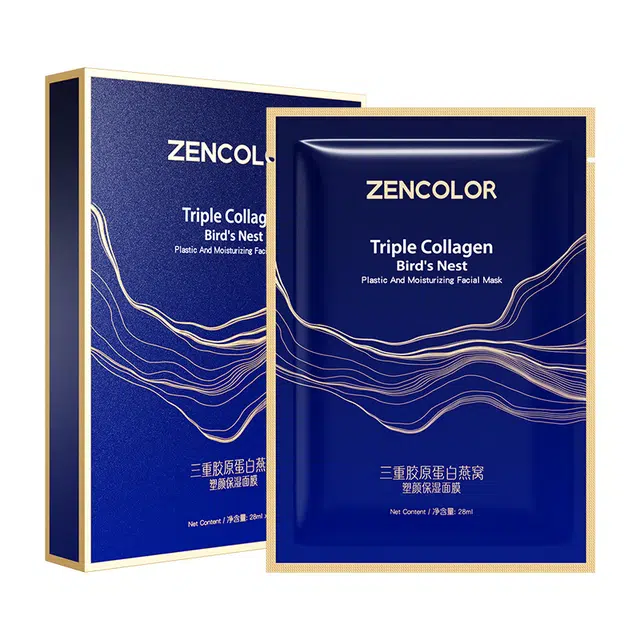 正彩 三重胶原蛋白燕窝塑颜保湿面膜 舒缓维稳提亮紧致保湿滋润清爽修护补水