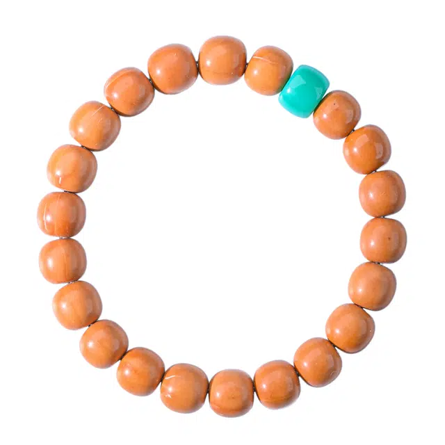 素于 新中式小众轻奢简约设计高级感松蓝清碟款素雅百搭招财纳福前程似锦八方来财诸事顺遂#好运 猴头核桃 手串 男女同款情侣款