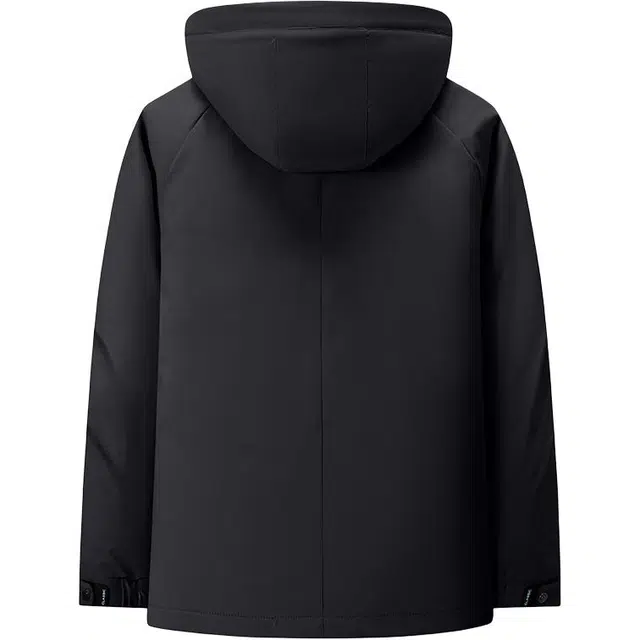 雅鹿 纯色极寒加厚保暖服户外抗寒休闲连帽面包长袖羽绒服 男女同款