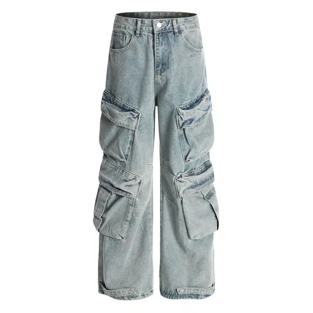 海獭 美式高街重工多口袋工装裤 女款