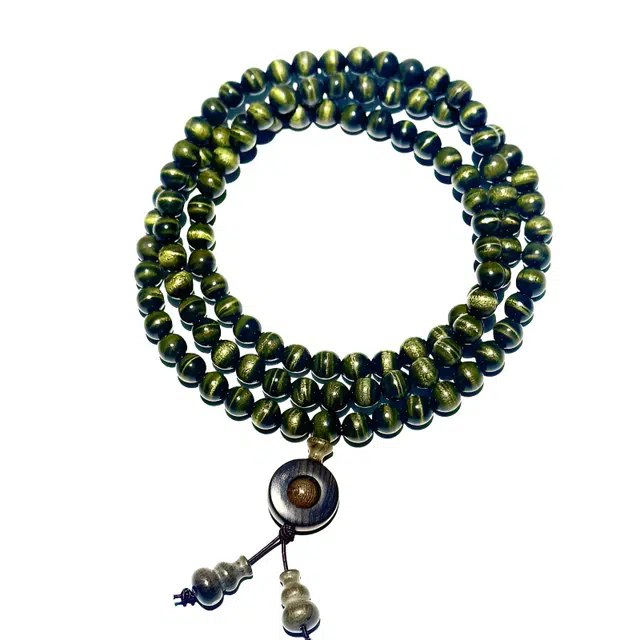 吉千年 【高品质+爆满水波】店长严选 新中式复古潮流风 好运 转运 招财进宝 楠韵天成 楠木 手串 男女同款情侣款