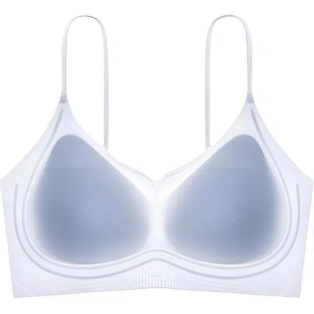 草本初色 山茶花香氛超薄凉感细肩带小胸聚拢无痕内衣美背一体式薄款透气裸感吊带夏季文胸 女款