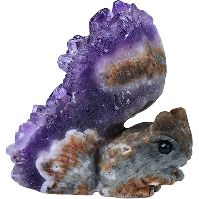 锦象鹤 水晶簇小松鼠 其他静态模型