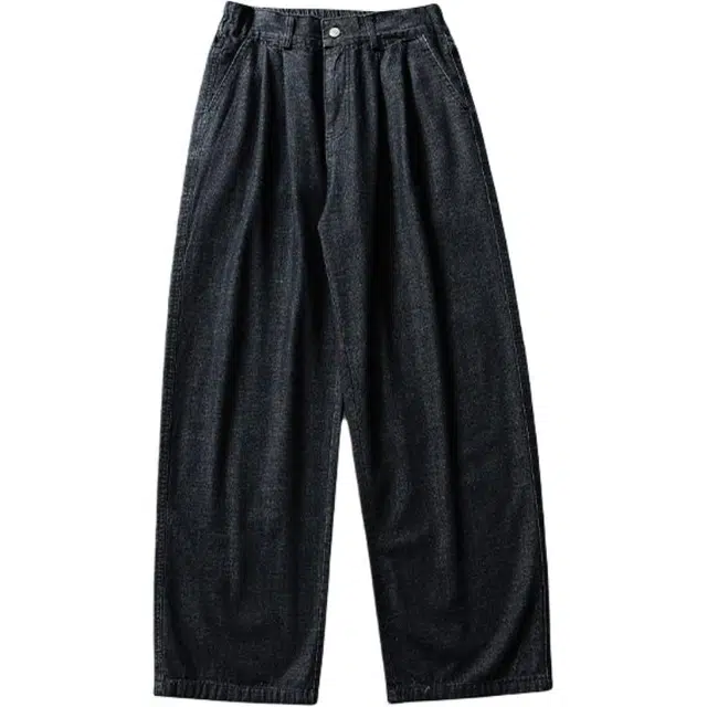 奇迹街区 潮牌简约复古宽松百搭休闲长裤直筒牛仔裤 男女同款