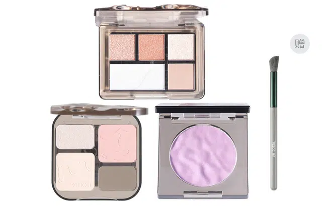 唯资 修饰轮廓 彩妆套装 易上色自然亮泽服帖不卡粉 五色眼影盘+啵啵麻薯腮红+自易绘高光修容盘