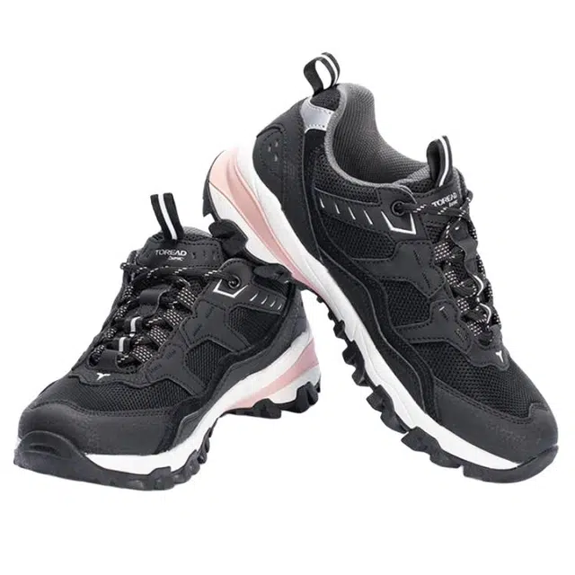 探路者 户外休闲 防滑耐磨透气 低帮 徒步鞋 女款 黑色