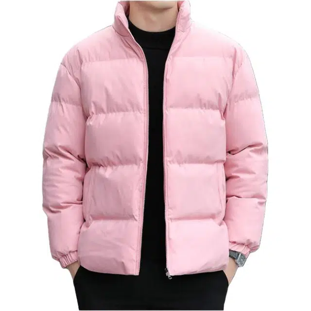 金盾 面包服宽松立领纯色百搭长袖棉服 男女同款