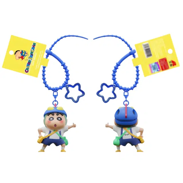 萌舒奇 蜡笔小新 野原新之助 动感超人变装系列精致美观  谷圈挂件