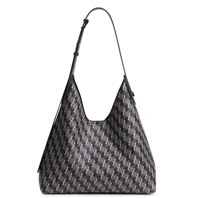 JONBAG PVC Shoulder Bag Black