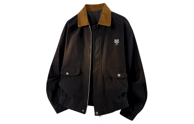 王者荣耀 美式复古简约撞色翻领大口袋工装外套宽松舒适青少年高颜值休闲百搭时尚夹克衫 裴擒虎款 男女同款