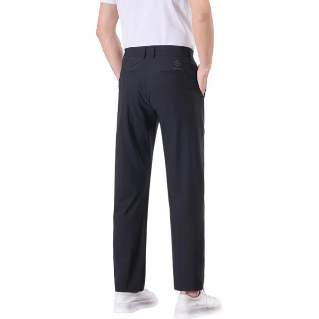 协协乐 冰丝夏季薄款凉感透气美式宽松直筒高弹速干潮流运动百搭九分裤休闲裤 男款