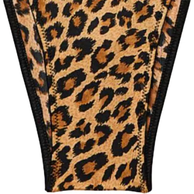 Victoria's Secret Very Sexy Double Shine Strap Lace Brazilian Panty Leopard 1