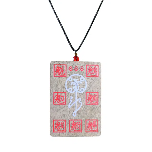 灵晔 国潮新中式文玩民族风复古风个性转运佛牌小众日常出街神器诸事顺利平安喜乐#好运高级感轻奢 楠木 项链 男女同款情侣款