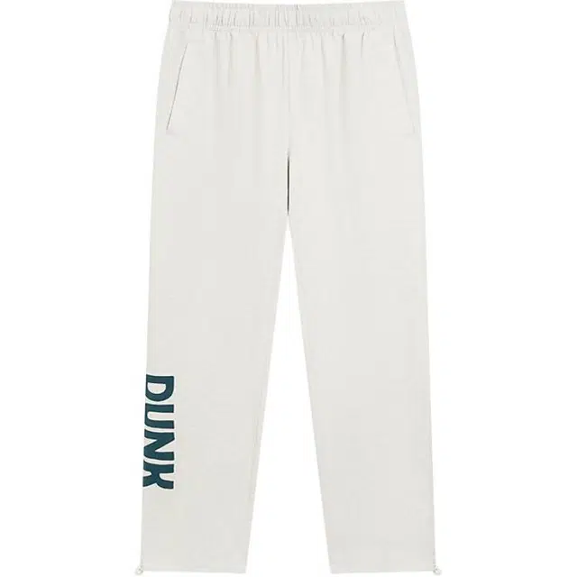 特步 篮球系列 简约休闲舒适中腰直筒宽松针织运动裤 男款