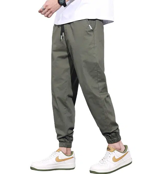 金盾 日系束脚显高显瘦宽松百搭中性风潮牌港风潮流休闲裤 男款