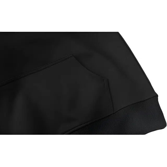 特斯型 美式复古潮牌绿条纹章印花休闲百搭落肩潮流宽松套头长袖连帽卫衣 男女同款