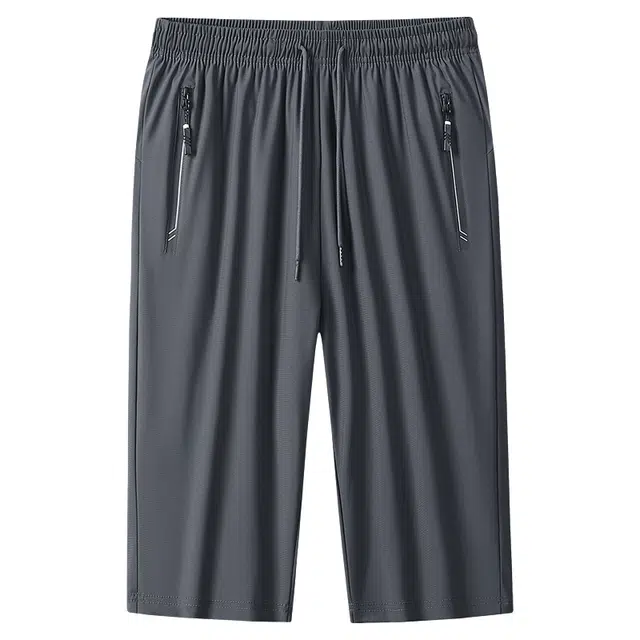 金盾 七分裤高弹冰爽冰丝休闲短裤 男款