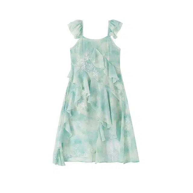 媛媛公主连衣裙 洋气亲肤无袖 中小童